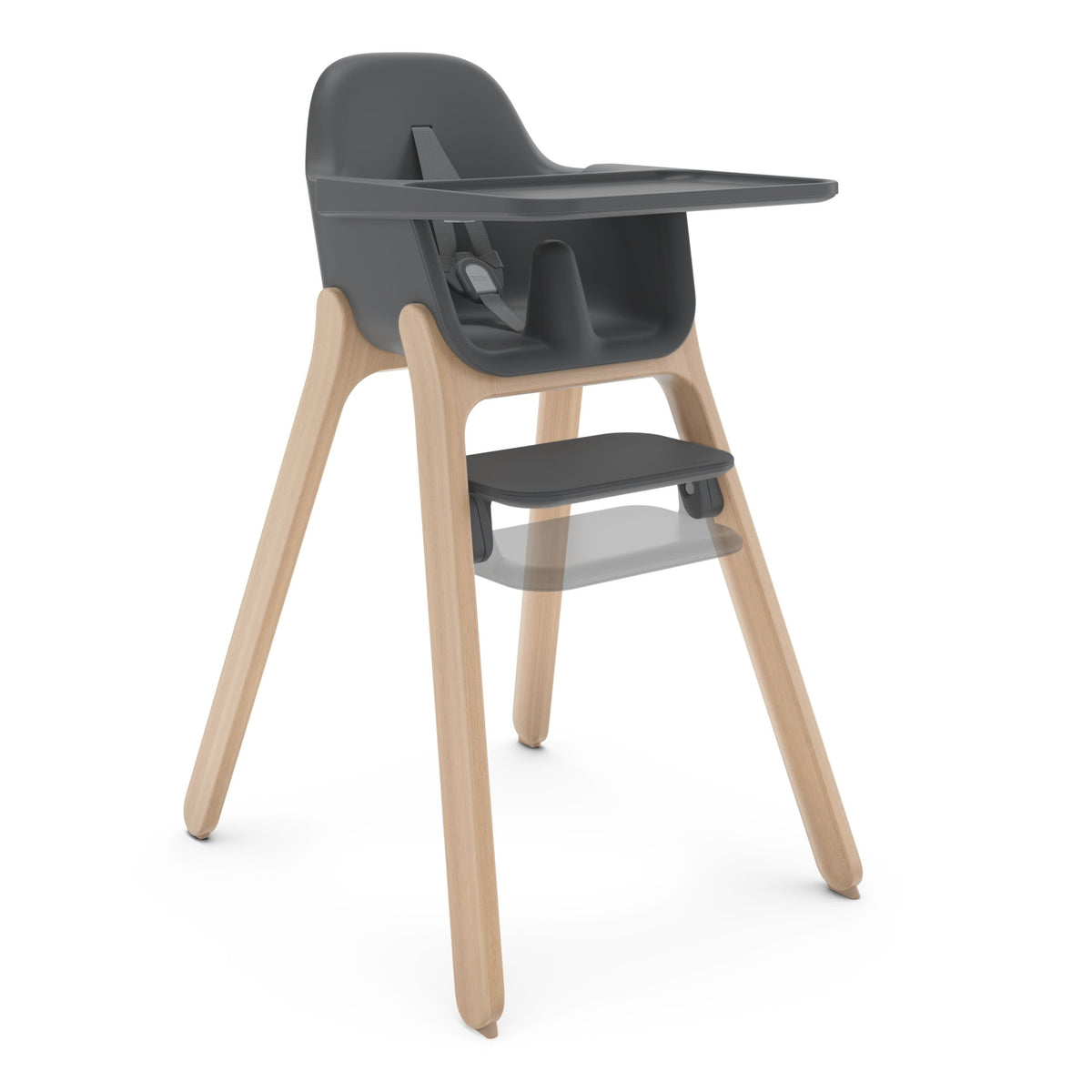 Ciro Sleek Easy-to-Clean High Chair, Jake-Charcoal
