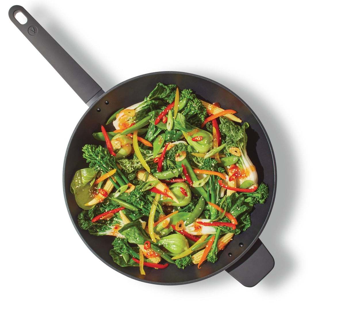 Aluminum Non-Stick Frypan, Black, Assorted Sizes