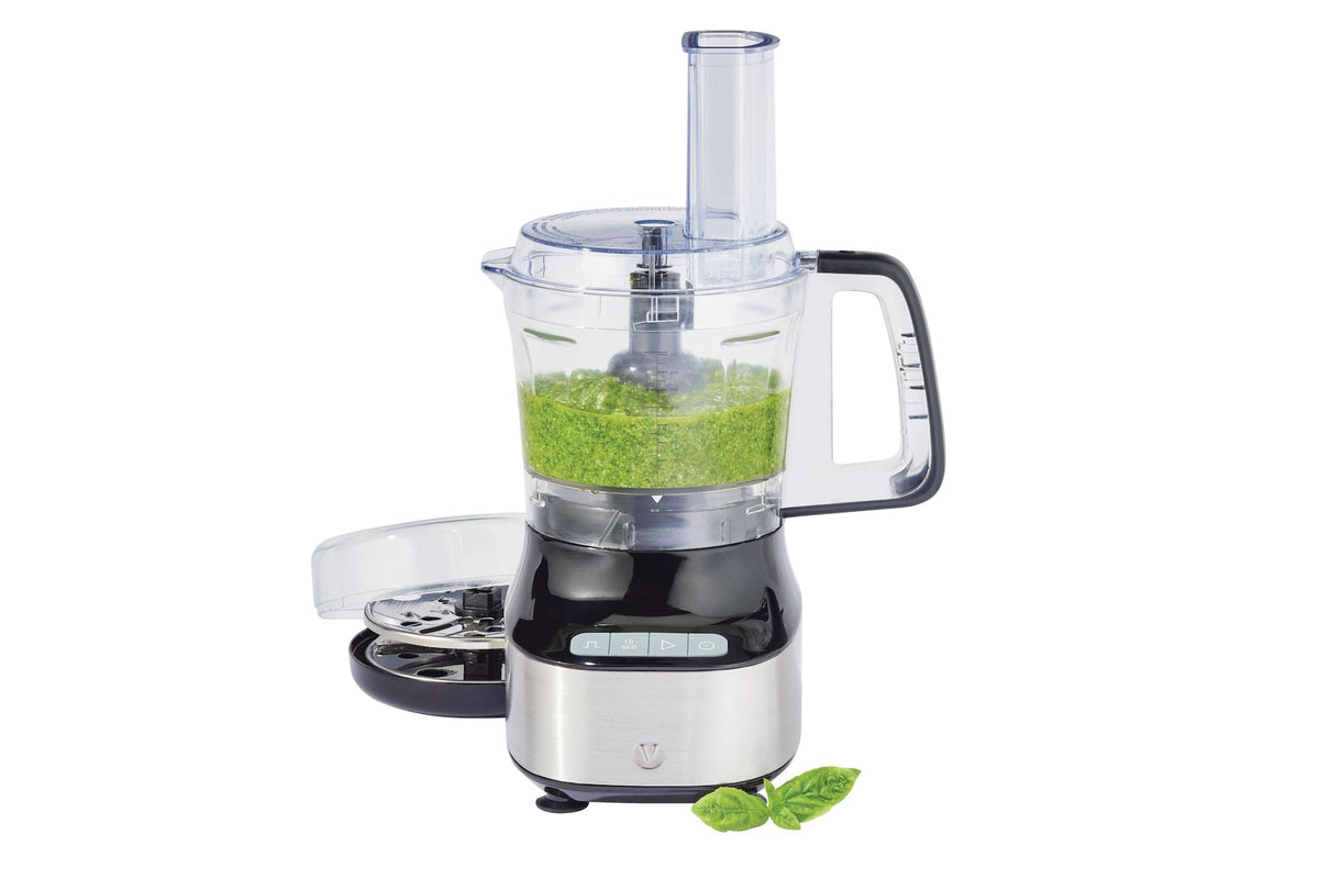 Compact 3-Cup Mini Food Chopper with Storage Case, Silver