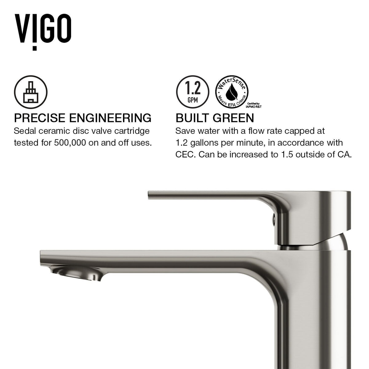 Norfolk Single Handle Vessel Bathroom Sink Faucet, WaterSense Certified, Brushed Nickel