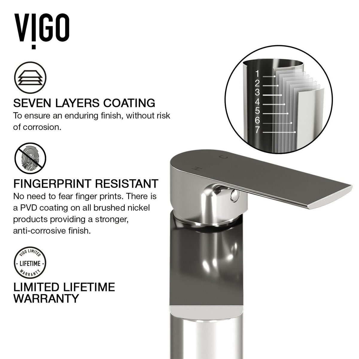 Norfolk Single Handle Vessel Bathroom Sink Faucet, WaterSense Certified, Brushed Nickel