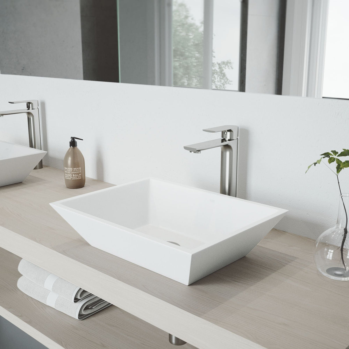 Norfolk Single Handle Vessel Bathroom Sink Faucet, WaterSense Certified, Brushed Nickel