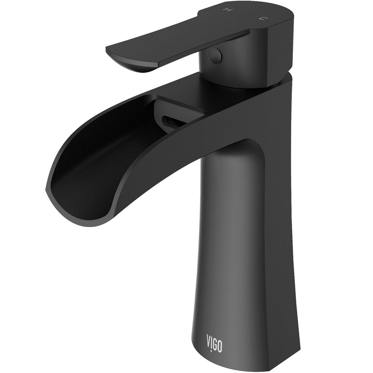 Paloma Single Handle Single Hole Bathroom Sink Faucet, WaterSense Certified, Matte Black