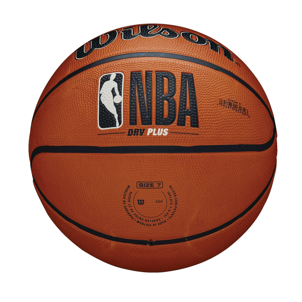 DRV Plus Outdoor Rubber Basketball, Official Size 7 (29.5-in), Brown