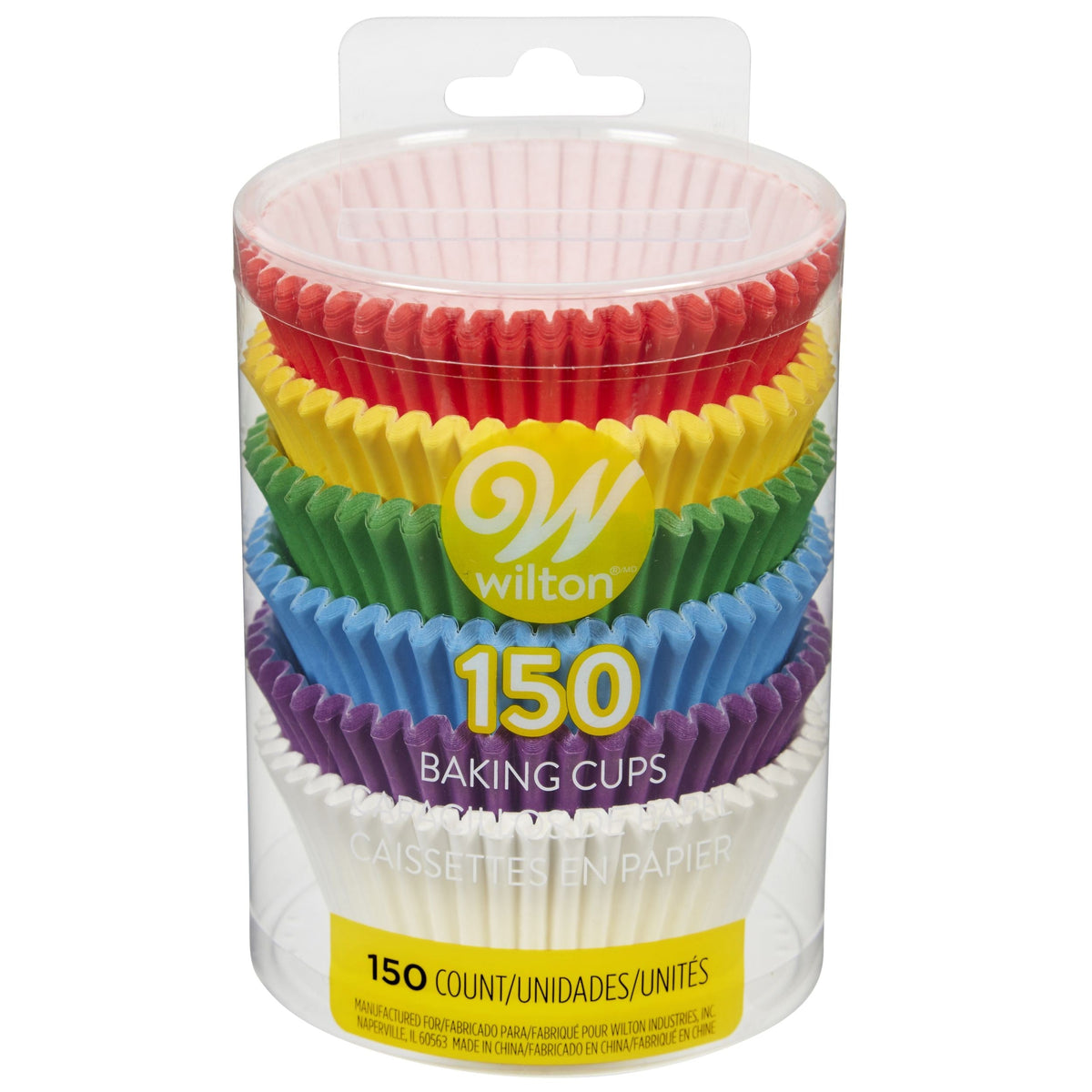 Paper Baking Cups, Rainbow, 2-in, 150-pk