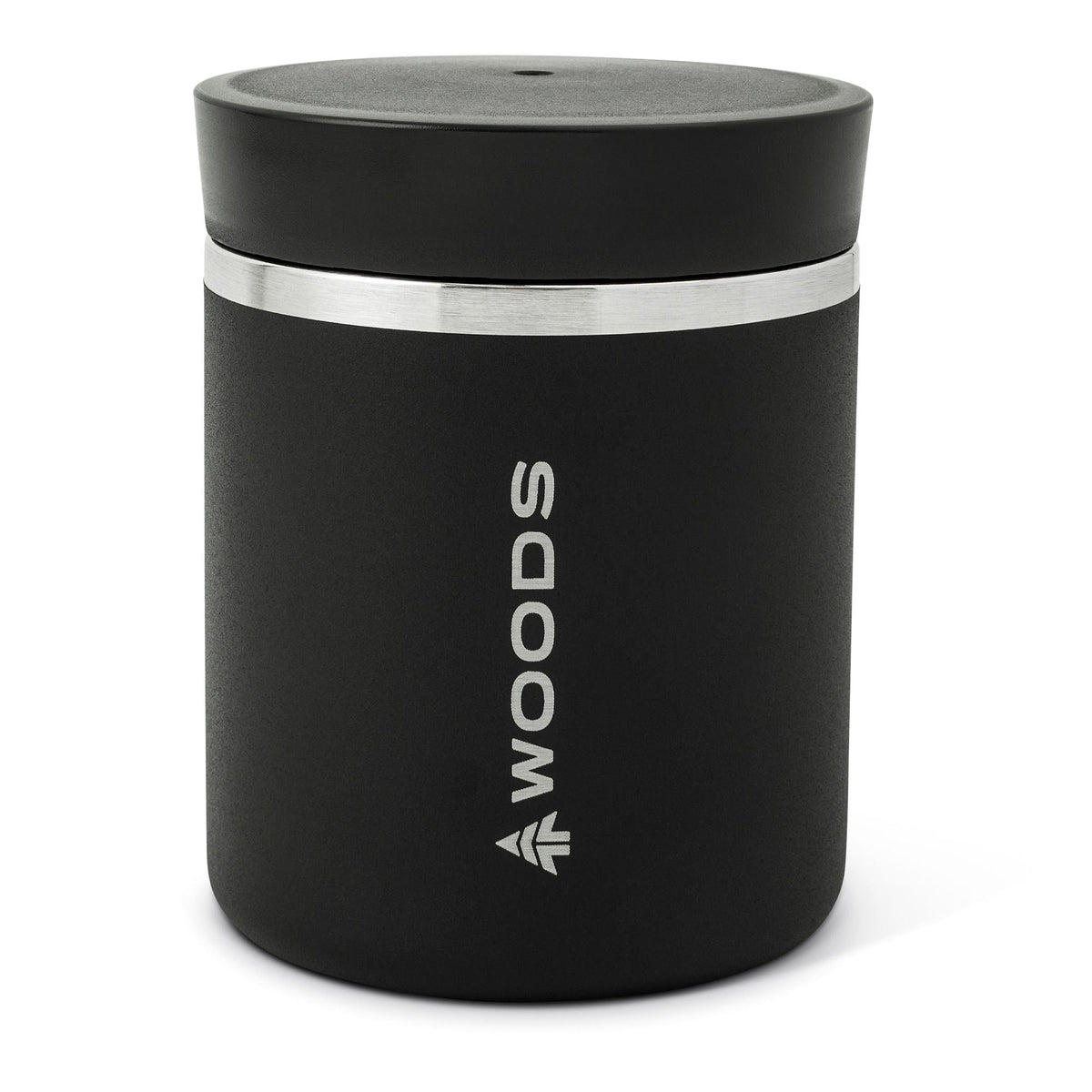 Woods Double Wall Insulated Stainless Steel Portable Reusable Food Jar, BPA-Free, 16-oz