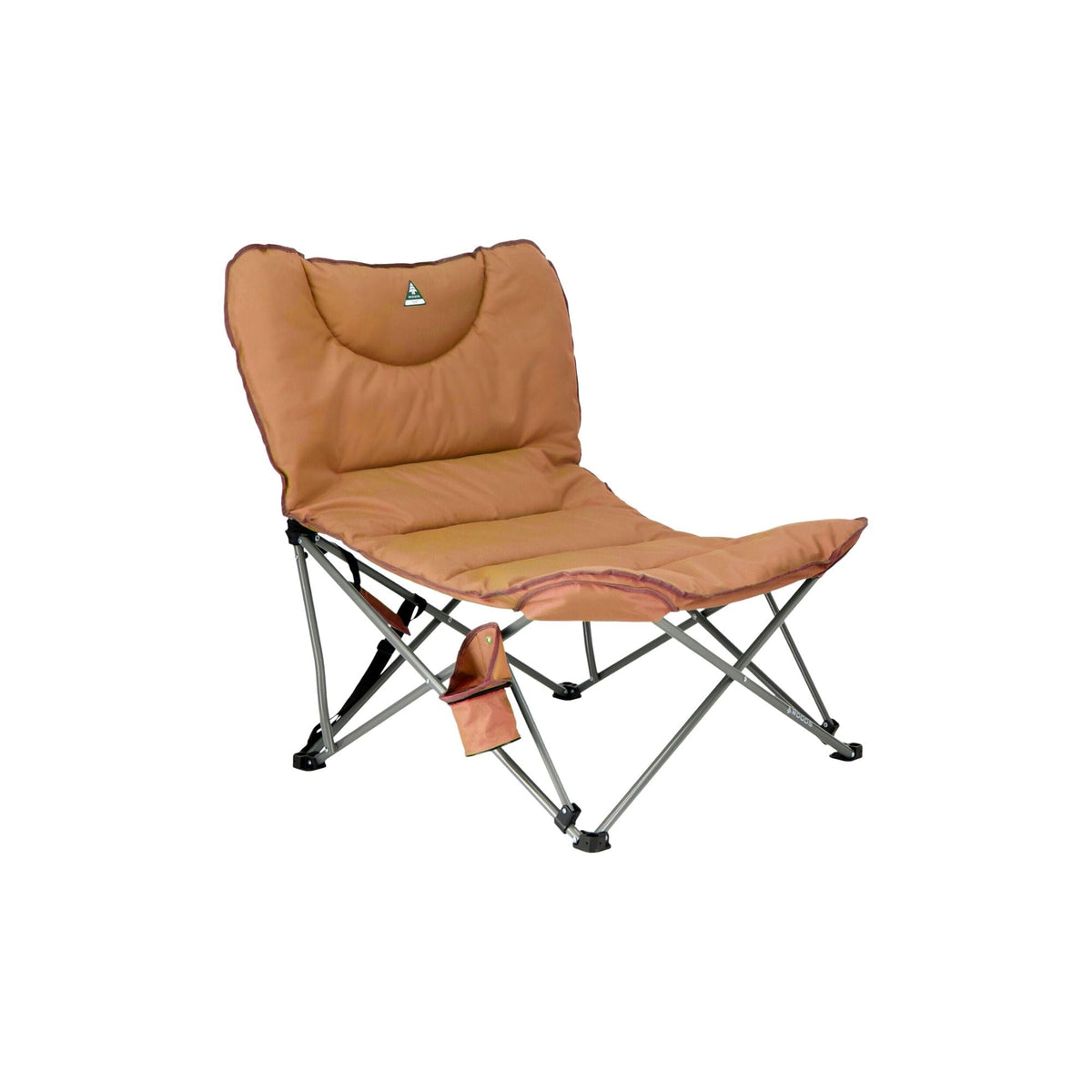 Woods Mammoth Folding Camping Chair with Cup Holder, Dijon