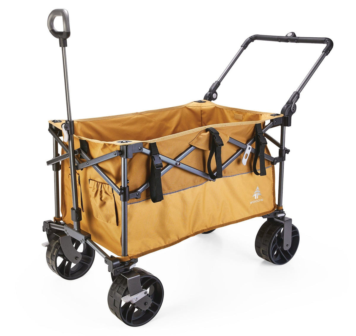 Woods Overlander Fully Equipped Folding Wagon, 102-kg Capacity