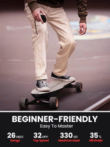 Caribou Electric Skateboard – 32 MPH, 26 Mile Range, Dual 1000W Motors, Longboard for Adults & Teens, 6-Month Warranty