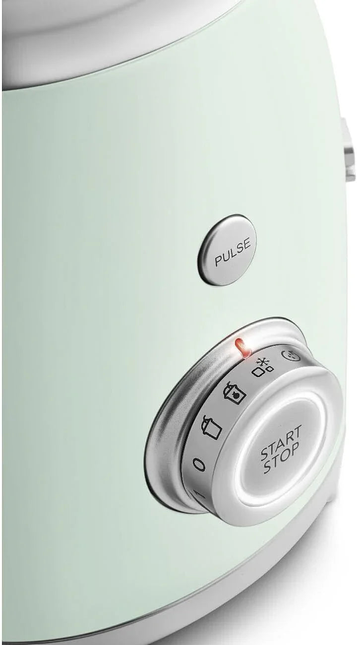 Backwash-style blender - 600-watt countertop blender, equipped with a 48-ounce BPA-free capacity container, featuring 3 speed modes and pulse function, ice crushing function and juice blending function - adopts the 50th anniversary design style - gen
