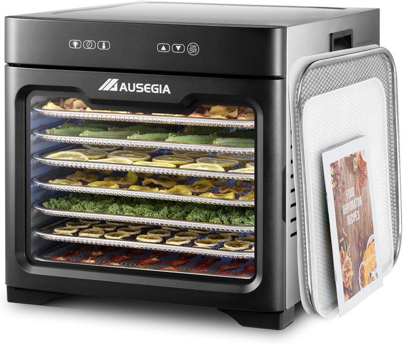 Commercial Large 12 Trays Food Dehydrator, Usable Area up to 22.67ft², 1200W Full Stainless Steel Dryer Machine, up to 190℉ Temperature, for Meat, Fruit, Veggies, Beef, Herbs, Pet Foods J2515