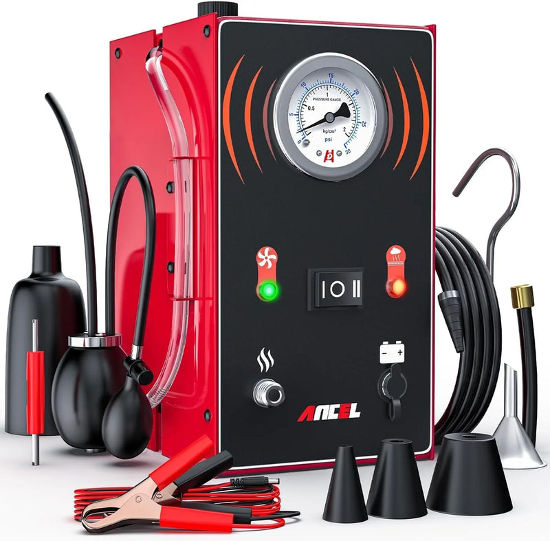 Smoke machine - The car model comes with an internal air pump, evaporative smoke machine leakage tester (with pressure gauge and flow meter), odorless car smoke machine leakage detector, and vacuum-type smoke tester for cars. Z9236