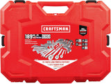 Mechanics Tool Set, 1/4 and 3/8 Inch Drive, 189 Piece (CMMT12134)