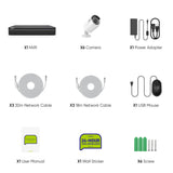 SANNCE 8CH 5MP Poe Home Security Camera System,2MP 8CH Poe NVR, 6pcs 1080P Outdoor Poe Cameras,No Hard Drive