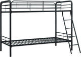 DHP Dusty Twin Over Full Metal Bunk Bed, Off White