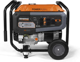 8,000-Watt Gas-Powered Portable Generator - Electric Start with COsense - PowerRush Advanced Technology - Reliable Power for Emergencies, Recreation, Home - 49 State Compliant - Orange/Black