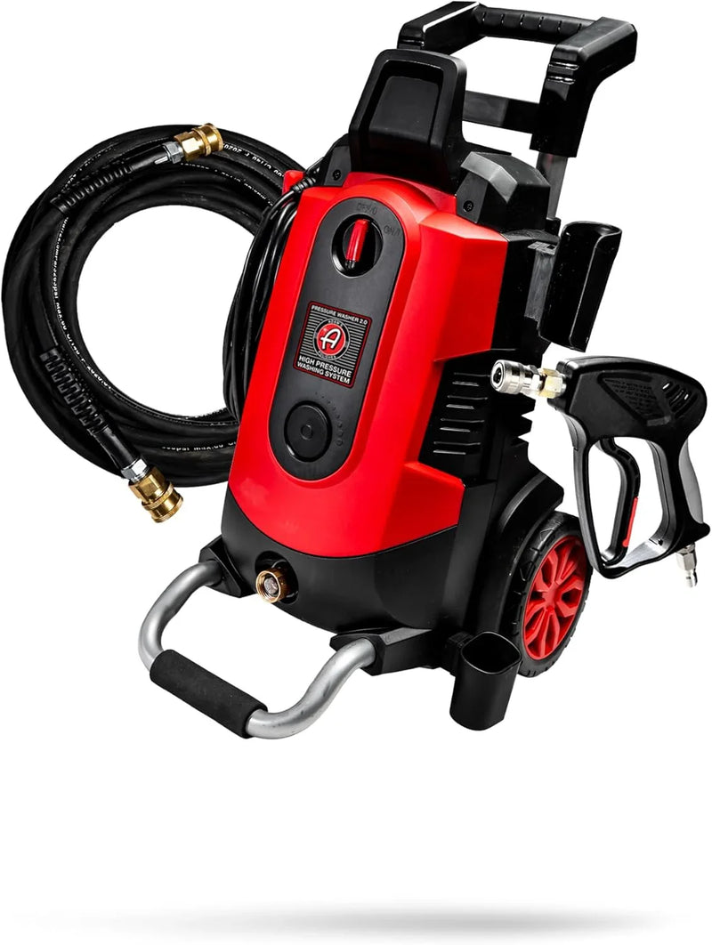 Electric Pressure Washer 2.0, Powerful 1.4 GPM 2000 PSI Car Pressure Washer Sprayer, Snub Nose & Tip Attachment, Use,Car Soap, Patio Boat RV Motorcycle Car Garage Deck Adam's Polishes D6933