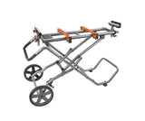 Universal Mobile Miter Saw Stand with Mounting Braces