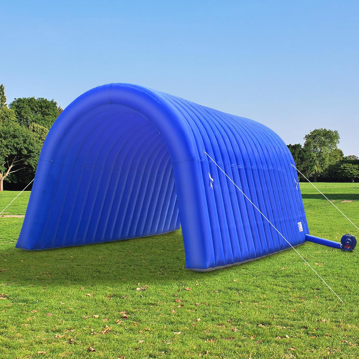 Inflatable sports tunnel entrance 16x10x10 feet, white, with built-in fan - suitable for team introductions, commercial promotion, trade shows, advertising and exhibition activities, inflatable tunnel tents