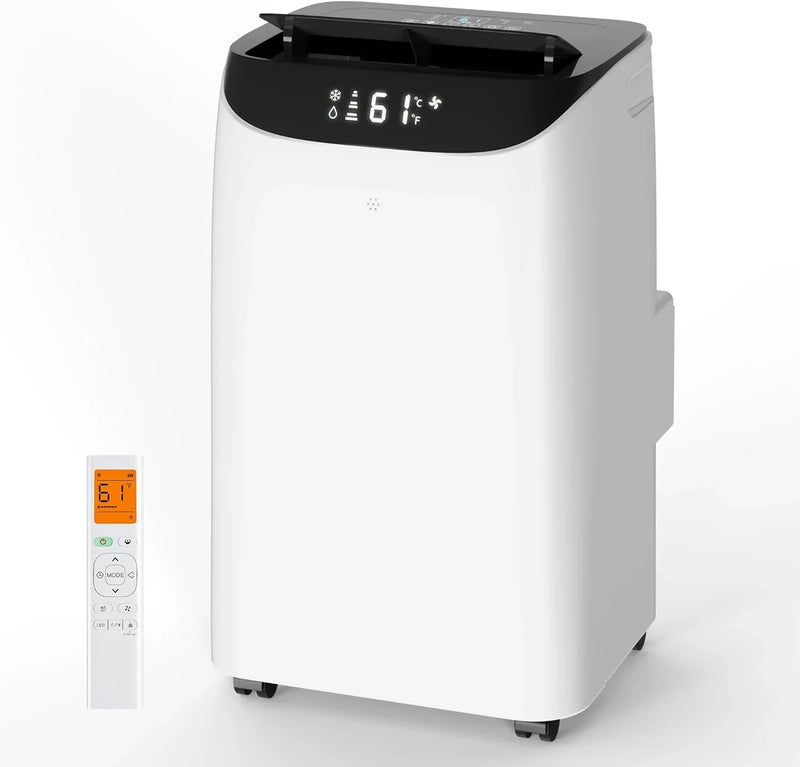 Portable Air Conditioner Cools Up to 700 Sq.Ft, 3-IN-1 Energy Efficient Portable AC Unit with Remote Control & Installation Kits for Large Room, Campervan, Office, Temporary Space E9931