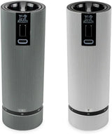 Double-flavor spice grinder Salt grinder - Electric rechargeable series u'Select 15 cm - Pepper grains Salt gem set - 6 preset flour settings