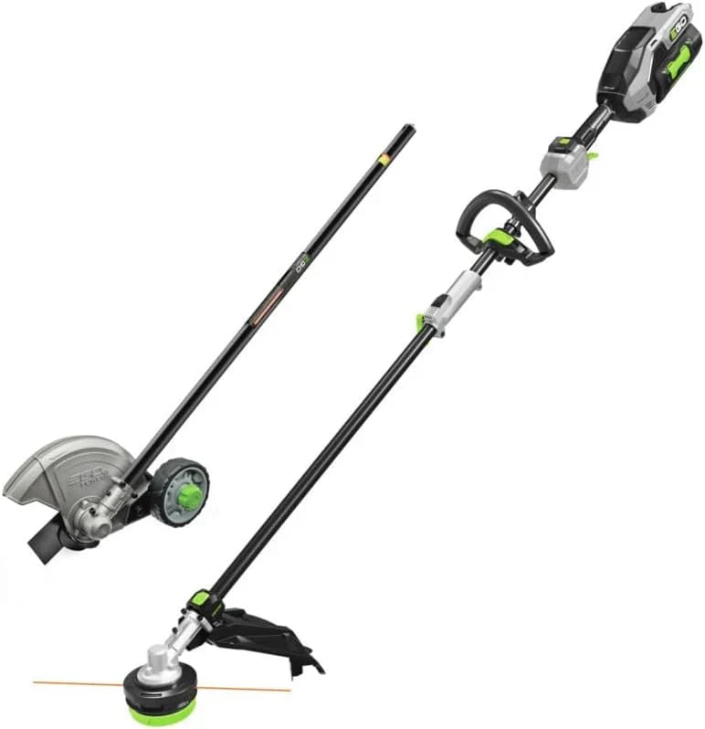 Multi-Head Combo Kit 16-Inch 56-Volt Carbon Fiber String Trimmer with POWERLOAD & 8-Inch Carbon Fiber Edger Attachment & 56-Volt Power Head, 4.0Ah Battery and 320W Charger Included