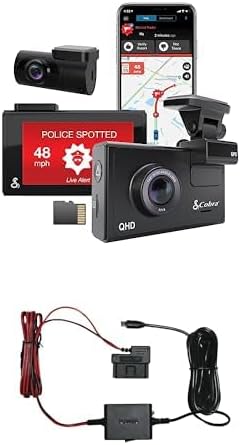 Intelligent driving recorder kit with rear camera Kober 2.5A micro USB hard wire kit R1877