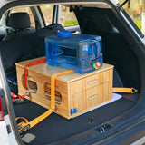 Ultimate Land Kitchen - A camping kitchen kit that combines functions of washing, chopping and cooking - Can be assembled in just 30 seconds - Perfect for land expeditions!