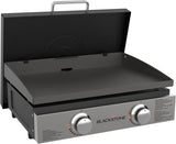 1666 22” Tabletop Griddle with Stainless Steel Faceplate, Powder Coated Steel, Black