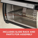 BLACK DECKER SpaceMaker Under Counter Toaster Oven, Digital Controls, Black/Stainless Steel, Fits 9-测-- Pizza or 4 Slices