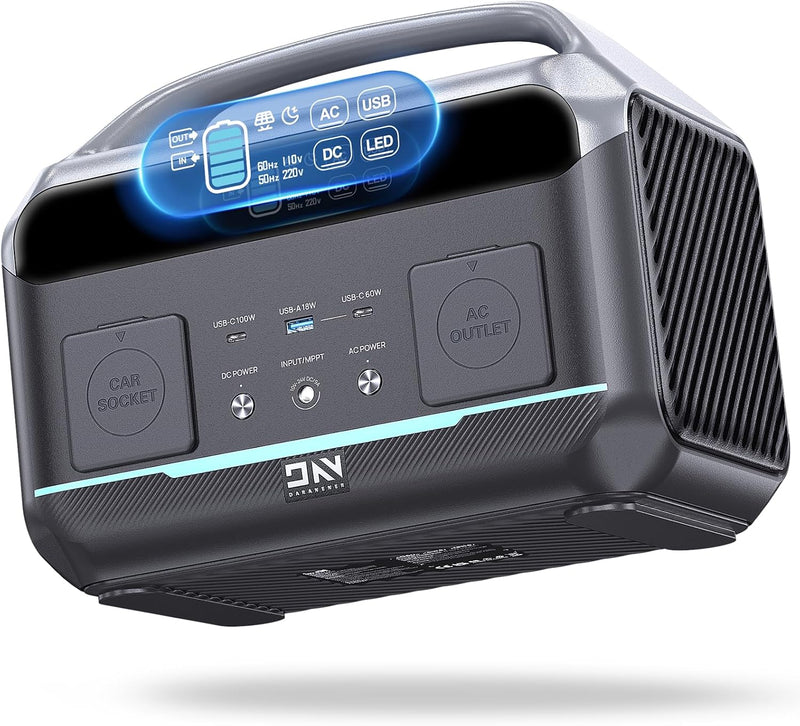 Portable Power Station 56000mAh, 179.2Wh LiFePO4 Battery Backup w/ 2 300W (Peak 600W) AC Outlets, 1.5hrs Fast Charging, Power Bank for Hurricane Emergency/Outdoor Camping/RVs/Home Use A2117