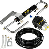 Hydraulic Outboard Steering System Kit (90 horsepower) Accessories Kit (for marine use) Cylinder and Pipeline, Marine Hydraulic Pump, Outboard Steering Device, Ship Rudder Control Device
