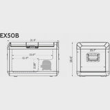 12V Car Fridge 50L 12/24V DC 110-240V AC Portable Freezer Compressor Cooler 0 H-50 H 3-Year Warranty