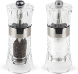 5.5-inch model, transparent salt and pepper grinding set