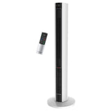 42 in 1500W All Season Tower Fan Space Heater with Timer and Remote, White, FH500