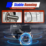 150CC 4 Stroke Engine Motor, Gy6 Single Cylinder Complete Engine Kit for 110cc-150cc Atvs and Go Karts and 11" Long Box Engine Size Scooters High-Flow Oil Pump CVT Carburetor Top Mount