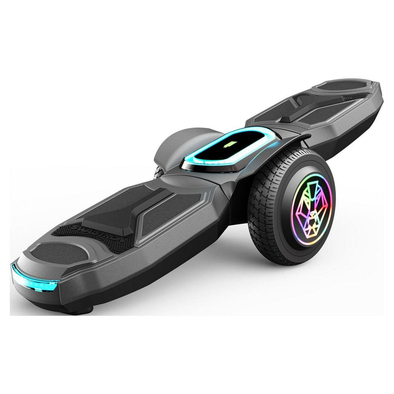 Swagtron Shuttle Zipboard Electric Hoverboard Skateboard 7 mph and 3-Mile Range LED Wheels Wireless Speaker H8698