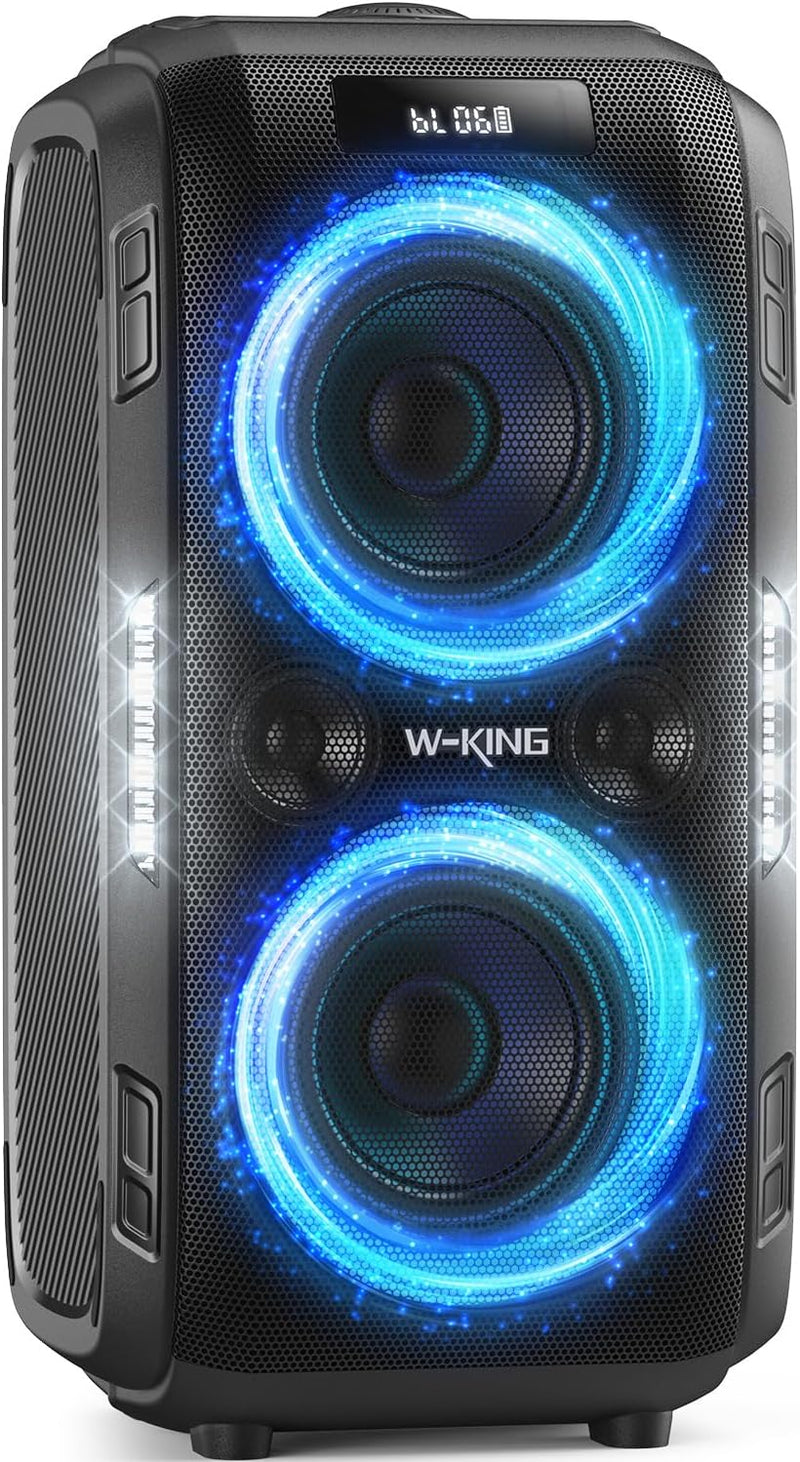 Peak Party Large Wireless Speaker - Maximum Volume Amplifier / 12 Custom Low-End Units / Up to 125 Decibels for 6.5-inch x 2 Low-End Speakers / Deepest Bass Effect, Large Portable Wireless Speaker, IPX5 Water Resistance Rating / Microphone Jack / RJ O7769