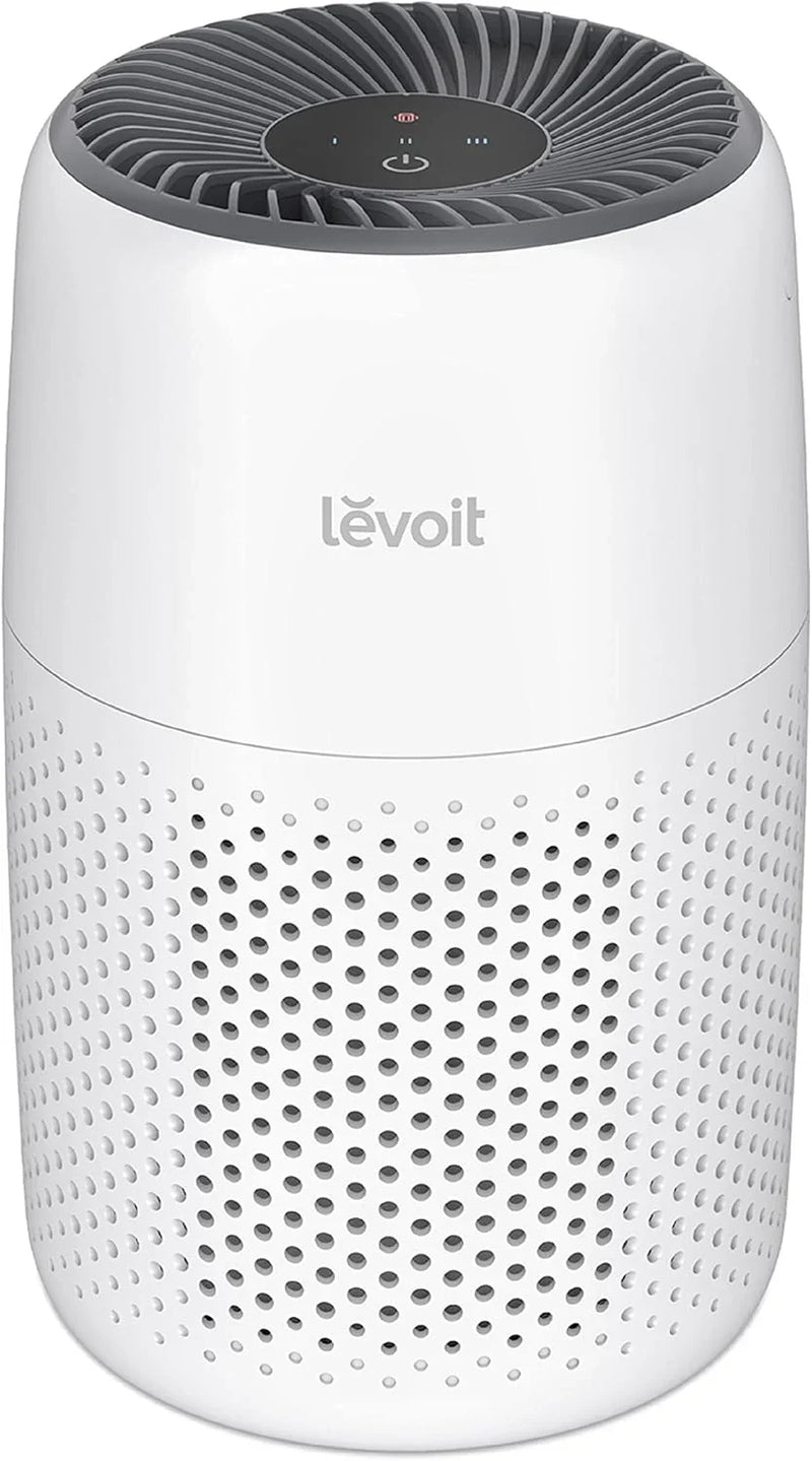 Bedroom home dormitory air purifier, three-in-one filter scented sponge, helps you sleep well, filters smoke, allergens, pet dander, odors, dust, suitable for office, desktop, mini core P type, white W254