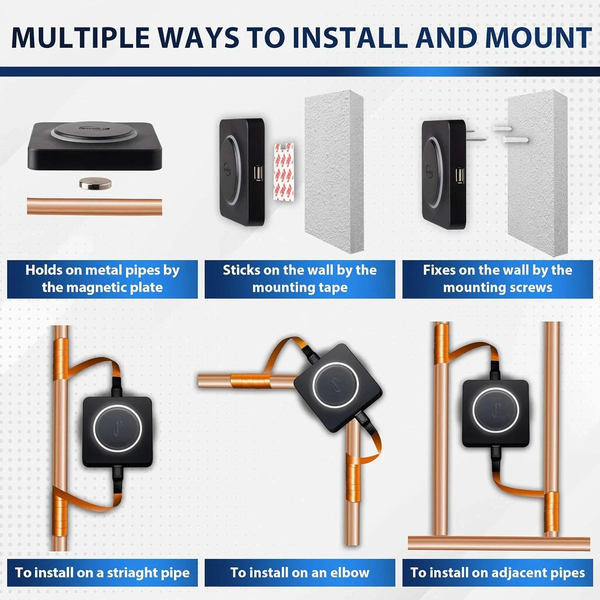 The entire house super water softener is a tenfold more powerful electronic salt-free hard water regulator. It features an alloy structure, which helps reduce the formation of scale and prevent the accumulation of deposits.