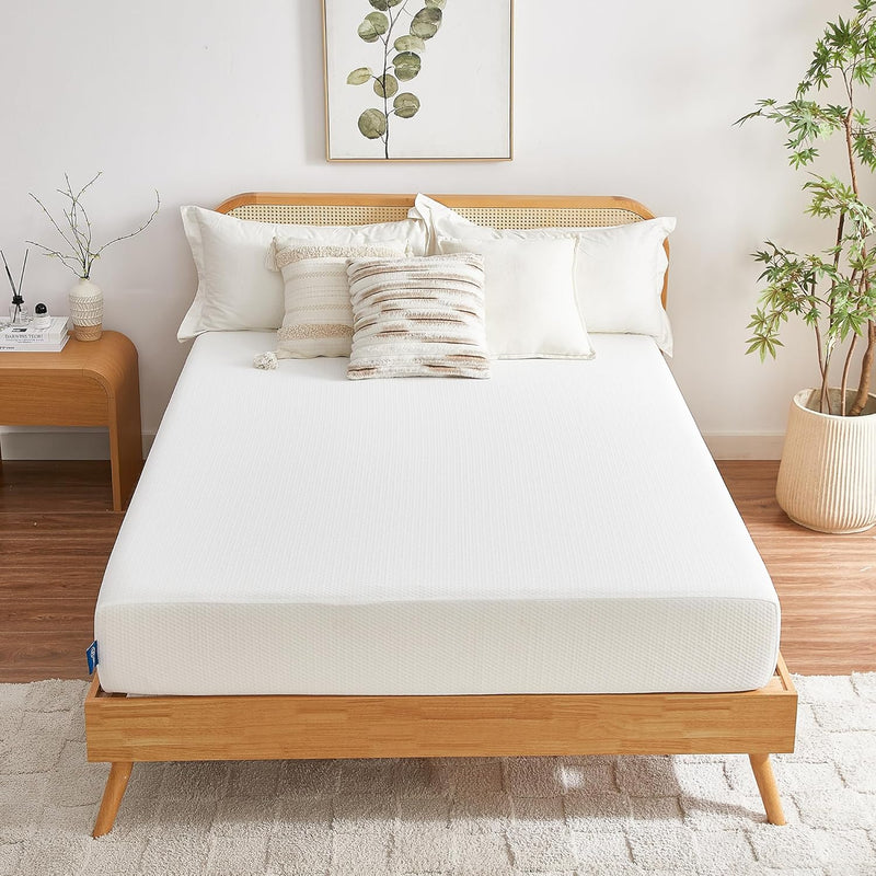 Full Mattress, 6 Inch Memory Foam Mattress in a Box, Fiberglass Free Full Size Mattresses for Pressure & Pain Relief, Soft and Comfortable J1634