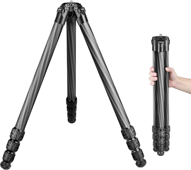 Hunting tripod, equipped with 44mm ball head and Aka Swiss and Picatinny adapters, 62.2-inch heavy-duty stable tripod, suitable for shooting, hunting and outdoor activities I3994