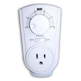 Plug-in Thermostat for Portable Space Heater & AC, White