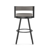 Eller Swivel Counter Stool with Padded Backrest, Multiple Colours, 26-in