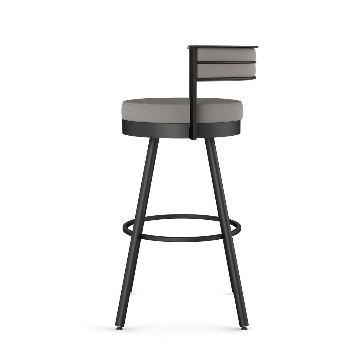 Eller Swivel Counter Stool with Padded Backrest, Multiple Colours, 26-in