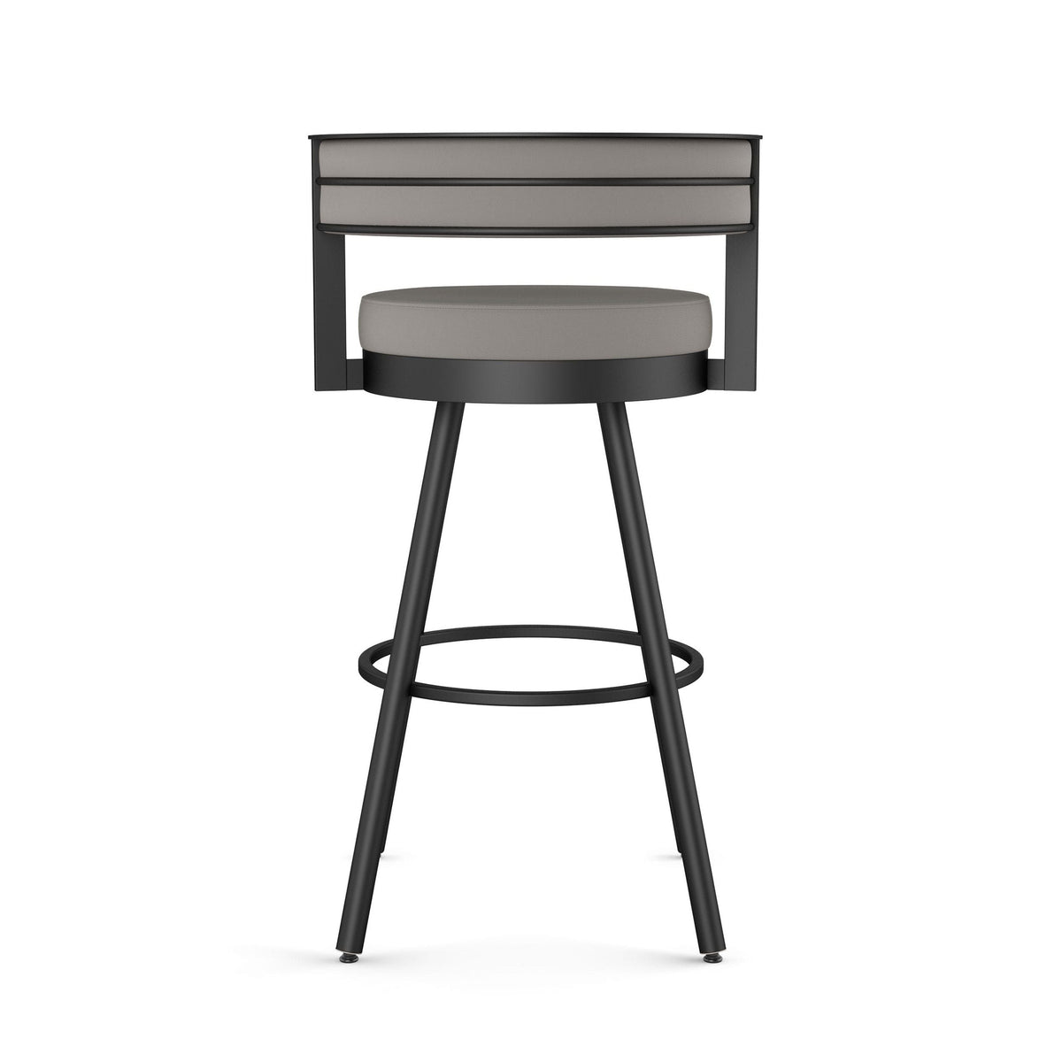 Eller Swivel Counter Stool with Padded Backrest, Multiple Colours, 26-in