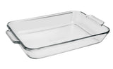 Oven Basics Glass Utility Roaster Pan, 5-qt