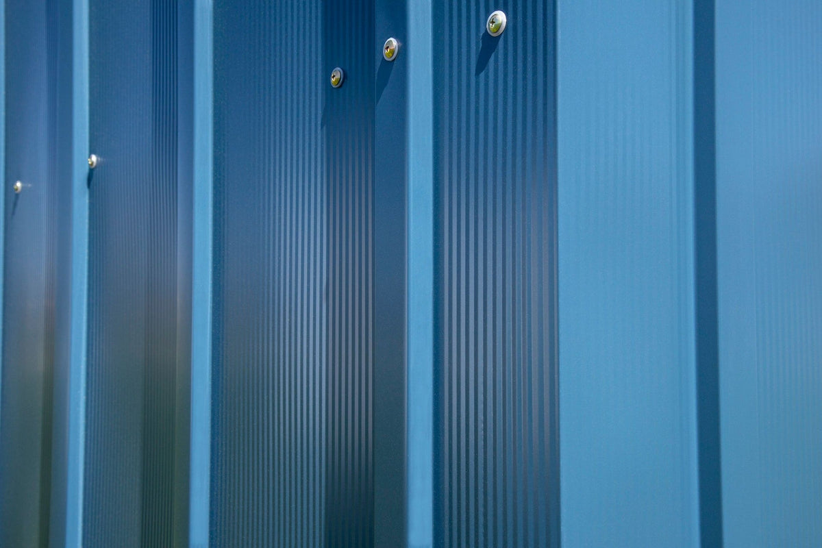 Arrow Classic 12x12-ft Blue Grey Corrosion-Resistant Steel Shed