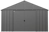 Arrow Classic 12x12-ft Charcoal Corrosion-Resistant Metal Shed