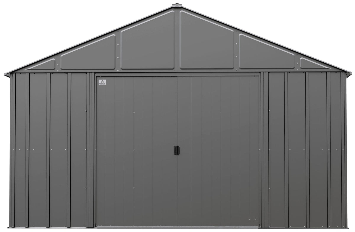 Arrow Classic 12x12-ft Charcoal Corrosion-Resistant Metal Shed